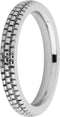Melano Sarah refined engraved ring - Aanschuifring - Zilverkleurig - Maat 50
