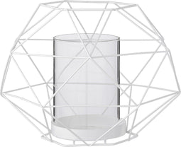 Bloomingville - Waxinelichthouder - Glas koker - Wit