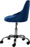 PARRISH - Bureaustoel - Marineblauw - Fluweel