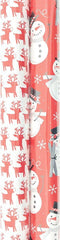 Benza Kerstmis cadeaupapier - assortiment inpakpapier 6 meter x 70 cm - multikleur