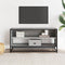 vidaXL - Tv-meubel - 91x40x46 - cm - bewerkt - hout - metaal - grijs - sonoma - eiken