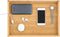 SoBuy NKD01-N - Bamboe Bedplank - Zwevend Nachtkastje met Kabelbeheer - Naturel 36x9x25cm
