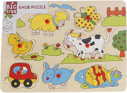 Big Tree Vormenpuzzel Boerderij Junior 30 X 22 Cm Hout 9-delig