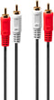 Lindy 35660 - Audio Kabel - RCA 1 m - Rood Wit