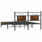 vidaXL - Bedframe - zonder - matras - hout - gerookt - eikenkleurig - 140x190 - cm