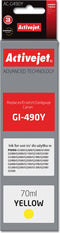 Activejet AC-G490Y inkt (vervanging voor Canon GI-490Y; Supreme; 70 ml; geel)