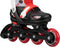 Nijdam Street Shift - 3-in-1 Skeelers - Verstelbaar 33-36 - Rood
