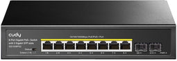 Cudy GS1008PS2 - Unmanaged Switch - 8x Gigabit PoE+ poorten - 2x SFP-slots - 120W PoE budget