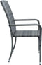 Juskys Yoro - Tuinstoelen - 4-delig - Stapelbaar - Grijs (4 stuks)