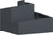 vidaXL - Tuinplanter - Antraciet - 60x60x50 - cm - Staal