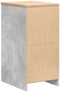 vidaXL - Garagekast - 40x51x85 - cm - massief - grenenhout - betongrijs