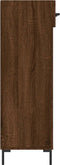 vidaXL - Schoenenkast - 60x35x105 - cm - bewerkt - hout - bruin - eikenkleur