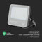 V-TAC VT-4455 - LED Schijnwerper 50W - 6750 Lumen - 3000K Warm Wit - IP65 Waterdicht - Zwart