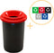 Plafor Eco Bin - Ronde Prullenbak 50L - Inclusief 5-delige Stickerset - Rood