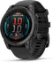 Garmin Fenix E 47 mm zwart met een grijs siliconen polsband