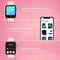 Nuvance Smartwatch - Stappenteller & Hartslagmeter - 45mm - Roze
