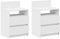 vidaXL - Nachtkastjes - 2 - st - met - 2 - lades - 40x33x60 - cm - wit