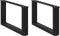 vidaXL - Salontafelpoten - 2 - st - U-vormig - 60x(30-31) - cm - staal - zwart