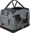 Lassie XL - Vouwbare Hondentransportbox - Geschikt voor kleine honden - Grijs - 56 x 81 x 58 cm
