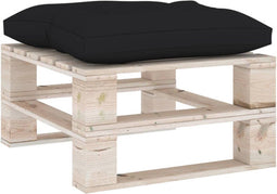 vidaXL - Palletkussen - 60x61,5x10 - cm - stof - zwart