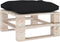 vidaXL - Palletkussen - 60x61,5x10 - cm - stof - zwart