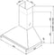 SMEG KD90HXE - Wandschouw afzuigkap - 4 snelheden 820 m3/u 70 dB(A) - RVS