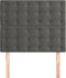 vidaXL - Hoofdborden - 2 - st - 80x5x78/88 - cm - fluweel - donkergrijs