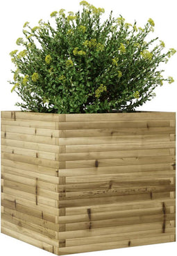 vidaXL - Plantenbak - 70x70x68,5 - cm - geïmpregneerd - grenenhout