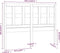 vidaXL - Hoofdbord - 140,5x4x100 - cm - massief - grenenhout - wit