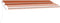 vidaXL - Luifel - vrijstaand - handmatig - uittrekbaar - 500x300 - cm - oranje - bruin