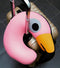 Bitten Design reis nekkussen flamingo -reiskussen - Roze -Polyester