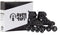 Aventuri Verstelbare Inline Skates - Semi-softboot Skeelers - Verstelbaar Maat 34-37 (M) - Voor Jongens en Meisjes - Zwart