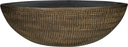 Ter Steege Plantenbak-Bloempot Bruin-Goud D 35 cm L 12 cm H 12 cm