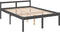vidaXL - Seniorenbed - massief - grenenhout - grijs - 120x200 - cm