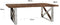 Richmond Salontafel Kensington 130x80 x-leg (Silver)
