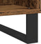 vidaXL - Recordkast - Artisan - Eiken - 100x38x48 - cm - Bewerkt - Hout