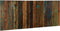 vidaXL - Hoofdbord - 200 - cm - massief - gerecycled - hout - meerkleurig