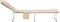 vidaXL - Ligbed - inklapbaar - stof - beige