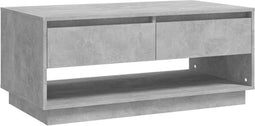 vidaXL - Salontafel - 102,5x55x44 - cm - bewerkt - hout - betongrijs