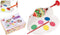 Overige Merken - Eierverfmolen Set - Inclusief 6 kleuren verf en penseel - 16 x 6 x 11,5 cm
