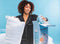 Cloudpillo Original - Hoofdkussen 70 x 50 cm - Ergonomisch en aanpasbaar - Wit (2 stuks)
