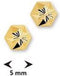 Marie Celeste - Oorknoppen - Gediamanteerd ster - Goud 14 karaat - 5 mm