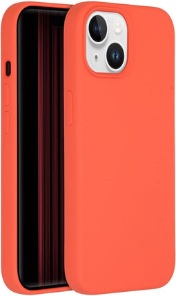 Accezz iPhone 15 - Liquid Silicone Backcover - Schokabsorberend - Oranje
