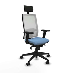 Bureaustoel Piqueras y Crespo 2D066N1 Hemelsblauw