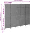 vidaXL - Kamerscherm - 5 - Panelen - Opvouwbaar - Beige - 245x180 - cm - Poly - Rattan