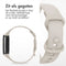 imoshion Siliconen bandje - Geschikt voor Fitbit Charge 6, Charge 5 - Beige - L