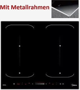 Midea EF662B - Inductiekookplaat - 59,5 cm - Zwart glazen oppervlak