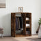 vidaXL - Kledingkast - 77x48x102 - cm - bewerkt - hout - gerookt - eikenkleurig