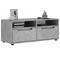 vidaXL - Tv-meubel - VISNES - 100x40x38 - cm - bewerkt - hout - betongrijs