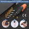 Rotary Tool Draadloos met 51-delige accessoires 3.7V Rotary Tool Kit Potable Grinder Rotary Multi Tool Kit met LED-licht variabele snelheid 10000-33000 RPM voor ambacht doe-het-zelf kerstcadeaus